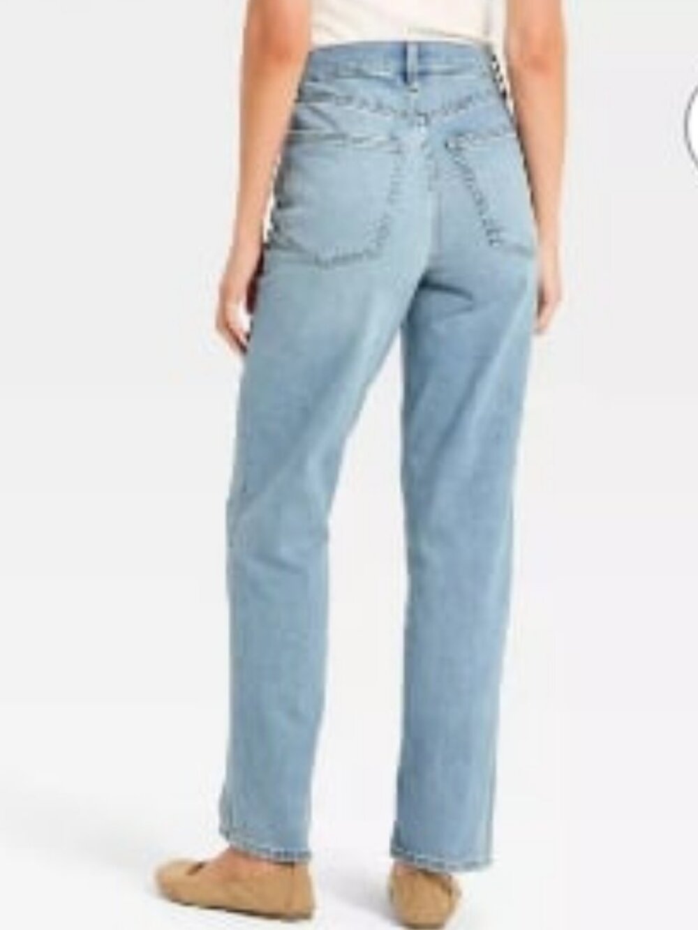 New UNIVERSAL THREAD Vintage Highest-Rise Straight Jeans Vintage Light Wash 8\29 - Picture 2 of 7